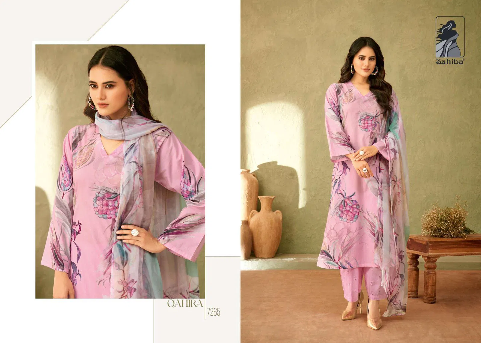 Qahira By Sahiba Lawn Cotton Digital Printed Dress Material Orders In India